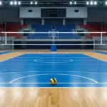 Beach volleyball court in Abu Dhabi