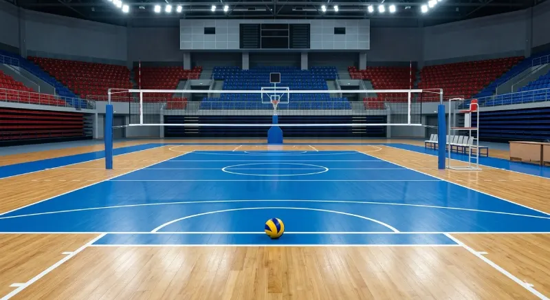 Beach volleyball court in Abu Dhabi